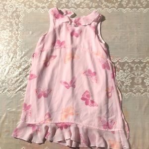 Girls 4T Cherokee Pink Butterfly Dress